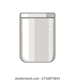 Tarro plástico blanco del suplemento de la proteína, representando la nutrición del levantamiento de pesas, estilo de vida del gimnasio, y empaquetado del producto de la aptitud para las necesidades dietéticas, aislado en un fondo blanco
