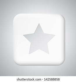 White plastic share button for app