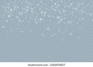 White png dust light. Bokeh light lights effect background. Christmas background of shining dust Christmas glowing light bokeh confetti and spark overlay texture for your design.