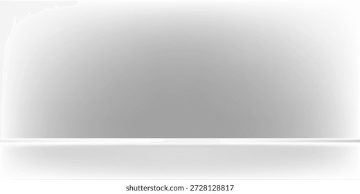 Weißes Podium mit Limbo-Hintergrund. abstrakte Abbildung. modern