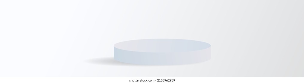 White Podium and minimal abstract background , 3D stage podium display product , stand to show cosmetic products ,illustration 3d Vector EPS 10