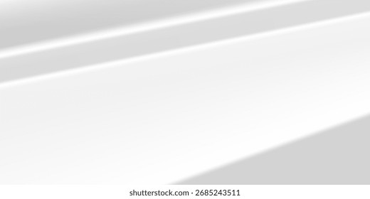 Podio blanco sobre fondo de limbo. Podio gris minimalista con sombra suave en la pared blanca para la exhibición del producto, publicidad, foto. Abstracto moderno