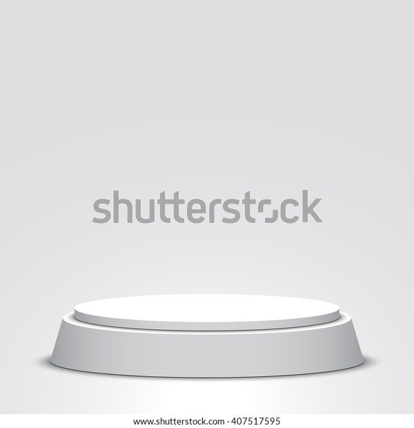 白い台 台座 シーン ベクターイラスト のベクター画像素材 ロイヤリティフリー