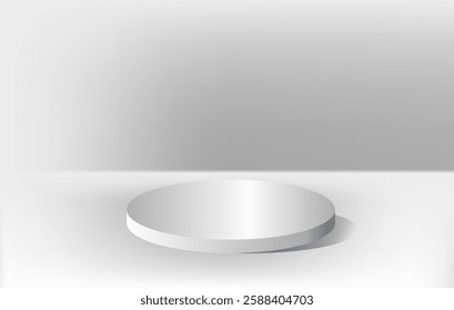 white podium for product display presentation