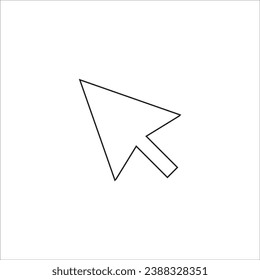 White pointer mark on computer 
