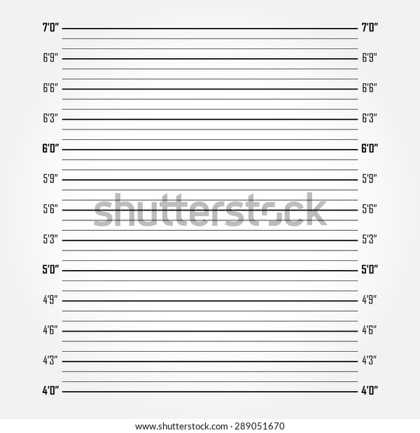 White Police Lineup Mugshot Vector Background Stock Vector (Royalty ...