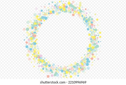 White Polka Decoration Transparent Background. Invitation Splash Illustration. Celebrate Round Background. Yellow Rain Carnival Wallpaper.