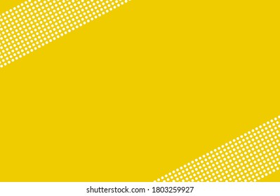 White polka dot on yellow  background, seamless pattern background, vector illustration 