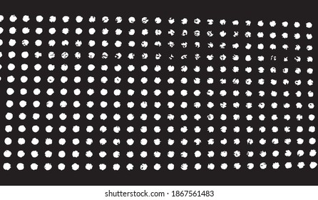 White polka dot texture background. Design element. Vector illustration.