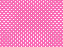 White Polka Dots Pattern Over Hot Pink Useful As A Background