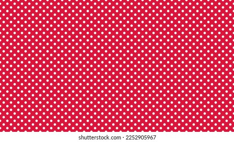 white polka dots pattern over crimson red useful as a background