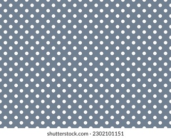 white polka dots pattern over slate gray useful as a background