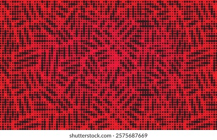 white polka dots pattern over crimson red useful as a background