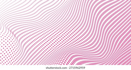 Patrón de lunares blancos sobre rosa caliente útil como un buen efecto de fondo	