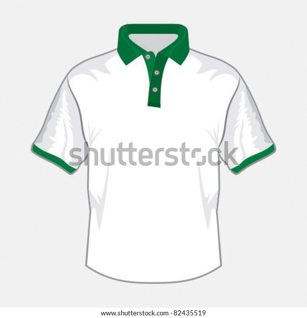 green collar shirt