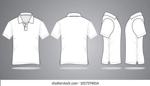 White Collar T Shirt Mockup - bmp-online