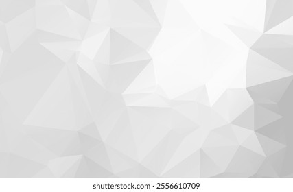 White polygon abstract background. Lowpoly backdrop. Vector polygonal illustration