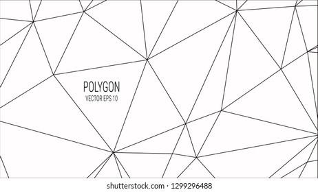 white polygon background