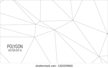 white polygon background