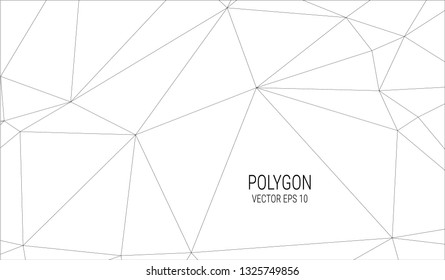 white polygon background