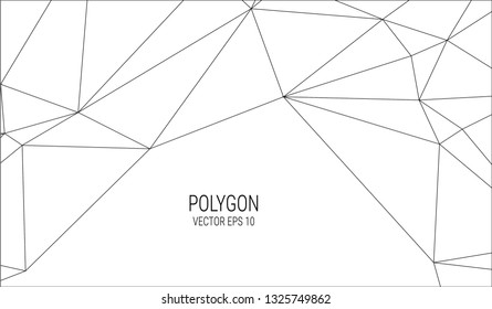 white polygon background