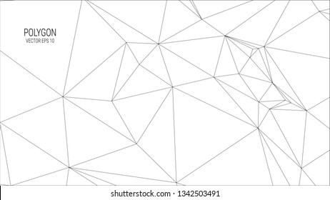 white polygon background