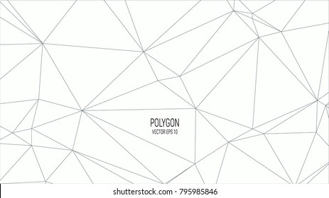 White Polygon Background