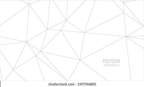 White polygon background, Vector Polygon Abstract Polygonal Geometric Triangle Background