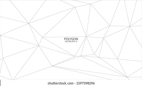 White polygon background, Vector Polygon Abstract Polygonal Geometric Triangle Background