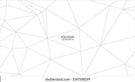 White polygon background, Vector Polygon Abstract Polygonal Geometric Triangle Background
