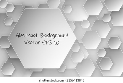 white polygon papercut abstract vector background.