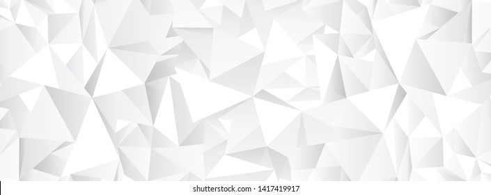 White polygonal abstract  mosaic background. Vector illustration, business design Template - Vector 