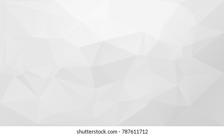 Abstrakte Vektorgrafik der weißen Polygonal-Low-Poly-Hintergrund-Bildschirmhintergrund