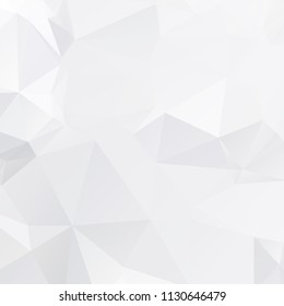 White Polygonal Mosaic Background. geometric pattern, triangles background. Creative Business Design Templates. Vector illustration.