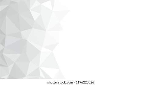 White Polygonal Mosaic Background, Low Poly Style, Vector illustration, Business Design Templates
