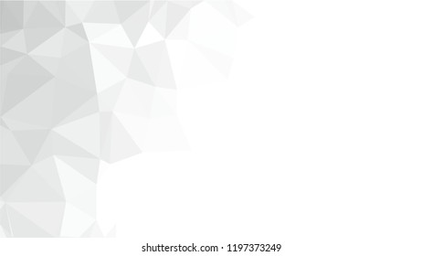 White Polygonal Mosaic Background, Low Poly Style, Vector illustration, Business Design Templates
