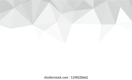 White Polygonal Mosaic Background, Low Poly Style, Vector illustration, Business Design Templates