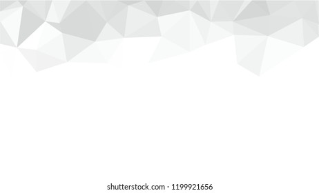 White Polygonal Mosaic Background, Low Poly Style, Vector illustration, Business Design Templates