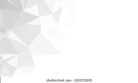 White Polygonal Mosaic Background, Low Poly Style, Vector illustration, Business Design Templates