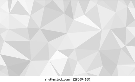 White Polygonal Mosaic Background, Low Poly Style, Vector illustration, Business Design Templates