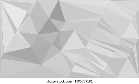 White Polygonal Mosaic Background, Low Poly Style, Vector illustration, Business Design Templates