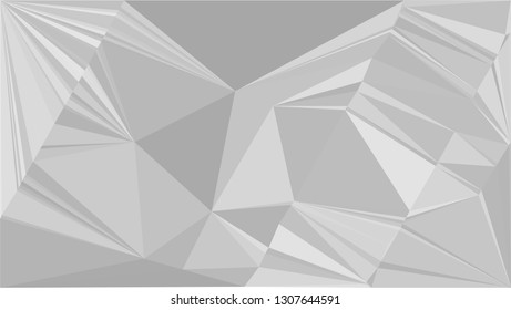White Polygonal Mosaic Background, Low Poly Style, Vector illustration, Business Design Templates
