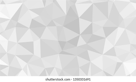 White Polygonal Mosaic Background, Low Poly Style, Vector illustration, Business Design Templates