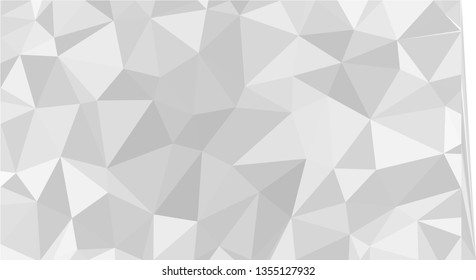 White Polygonal Mosaic Background, Low Poly Style, Vector illustration, Business Design Templates