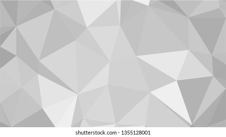 White Polygonal Mosaic Background, Low Poly Style, Vector illustration, Business Design Templates