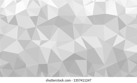 White Polygonal Mosaic Background, Low Poly Style, Vector illustration, Business Design Templates