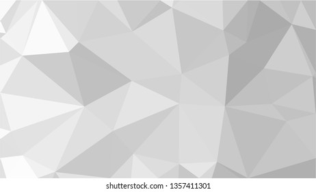 White Polygonal Mosaic Background, Low Poly Style, Vector illustration, Business Design Templates