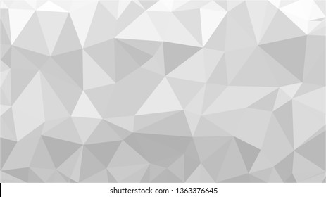 White Polygonal Mosaic Background, Low Poly Style, Vector illustration, Business Design Templates