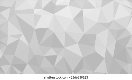 White Polygonal Mosaic Background, Low Poly Style, Vector illustration, Business Design Templates