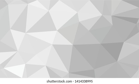 White Polygonal Mosaic Background, Low Poly Style, Vector illustration, Business Design Templates